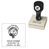 Clan Cockburn Crest Badge  Rubberstempel (Gestempeld)