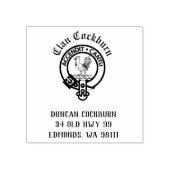 Clan Cockburn Crest Badge  Rubberstempel (Afrduk)