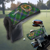 Clan Cockburn Crest over Tartan Golfheadcover