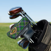 Clan Cockburn Crest over Tartan Golfheadcover (Insitu)