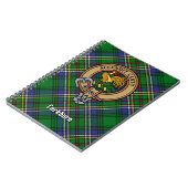 Clan Cockburn Crest over Tartan Notitieboek (Linkerzijde)