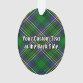 Clan Cockburn Crest over Tartan Ornament (achterkant)