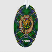 Clan Cockburn Crest over Tartan Ornament (voorkant)