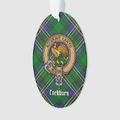 Clan Cockburn Crest over Tartan Ornament (voorkant)