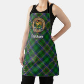 Clan Cockburn Crest over Tartan Schort (Insitu)