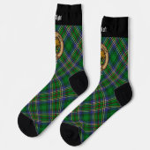 Clan Cockburn Crest over Tartan Sokken (Links)