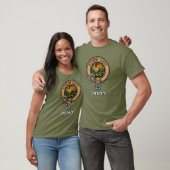 Clan Cockburn Crest over Tartan T-shirt (Unisex)
