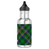 Clan Cockburn Crest over Tartan Waterfles (Rechts)