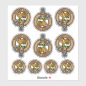 Clan Cockburn Crest Sticker Set (Vel)