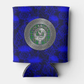 Clan Cockburn Crest & Tartan Knot Blikjeskoeler (Voorkant)