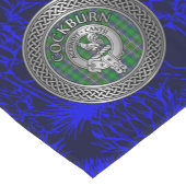 Clan Cockburn Crest & Tartan Knot Korte Tafelloper (Hoek)