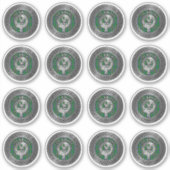 Clan Cockburn Crest & Tartan Knot Sticker (Voorkant)