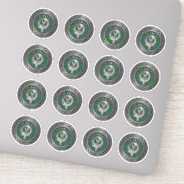 Clan Cockburn Crest & Tartan Knot Sticker
