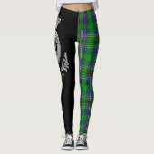 Clan Cockburn Crest & Tartan Leggings (Voorkant)