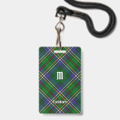 Clan Cockburn Tartan Badge (Voorzijde met lanyard)