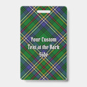 Clan Cockburn Tartan Badge (Achterkant)