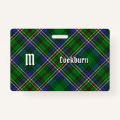 Clan Cockburn Tartan Badge (Voorkant)