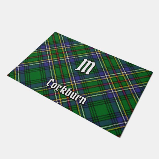 Clan Cockburn Tartan Deurmat (Schuin)