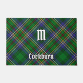 Clan Cockburn Tartan Deurmat (Voorkant)