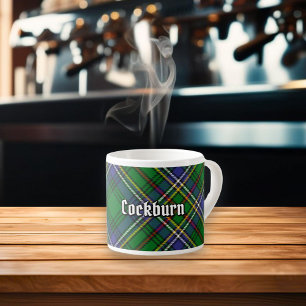 Clan Cockburn Tartan Espresso Kop
