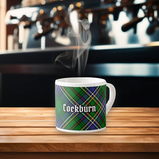 Clan Cockburn Tartan Espresso Kop