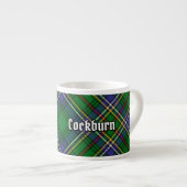 Clan Cockburn Tartan Espresso Kop (Voorkant rechts)