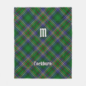 Clan Cockburn Tartan Fleece Deken (Voorkant)