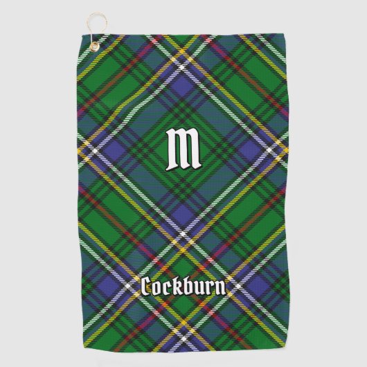 Clan Cockburn Tartan Golfhanddoek (Voorkant)