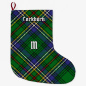 Clan Cockburn Tartan Grote Kerstsok (Voorkant)