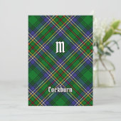Clan Cockburn Tartan Kaart (Staand voorkant)