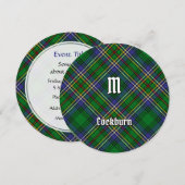 Clan Cockburn Tartan Kaart (Voorkant / Achterkant)