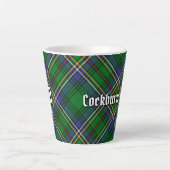 Clan Cockburn Tartan Latte Mok (Voorkant)