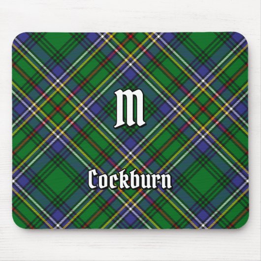 Clan Cockburn Tartan Muismat (Voorkant)