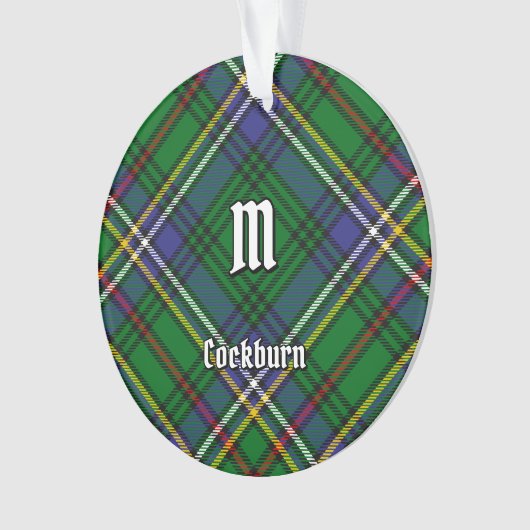Clan Cockburn Tartan Ornament (voorkant)