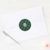 Clan Cockburn Tartan Ronde Sticker (Envelop)