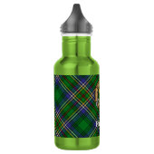 Clan Cockburn Wapen over Tartan Waterfles (Links)
