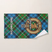 Clan Colquhoun Crest over Tartan Bad Handdoek (Handdoek)