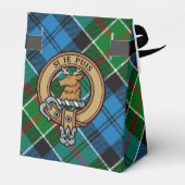 Clan Colquhoun Crest over Tartan Bedankdoosjes (Achterkant)