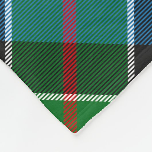 Clan Colquhoun Crest over Tartan Fleece Deken (Hoek)