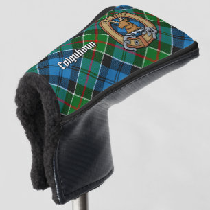Clan Colquhoun Crest over Tartan Golfheadcover