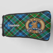 Clan Colquhoun Crest over Tartan Golfheadcover (Voorkant)
