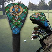 Clan Colquhoun Crest over Tartan Golfheadcover