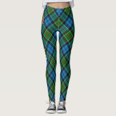 Clan Colquhoun Crest over Tartan Leggings (Voorkant)