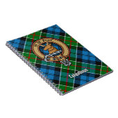 Clan Colquhoun Crest over Tartan Notitieboek (Rechterzijde)