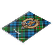 Clan Colquhoun Crest over Tartan Notitieboek (Linkerzijde)