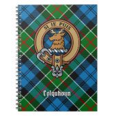Clan Colquhoun Crest over Tartan Notitieboek (Voorkant)
