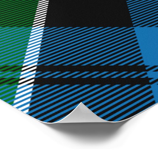 Clan Colquhoun Crest over Tartan Poster (Hoek)