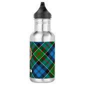 Clan Colquhoun Crest over Tartan Waterfles (Rechts)