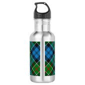 Clan Colquhoun Crest over Tartan Waterfles (Achterkant)