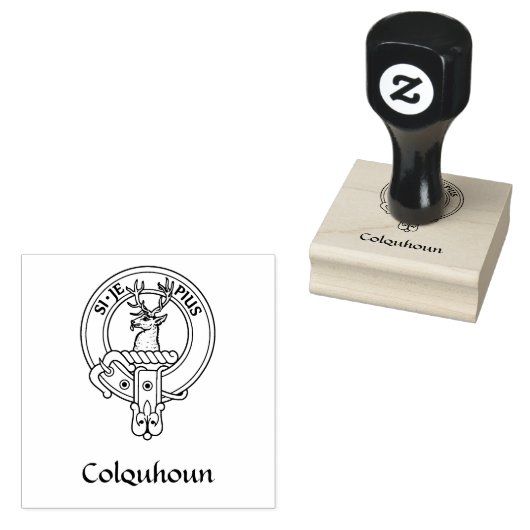 Clan Colquhoun Crest Rubberstempel (Gestempeld)